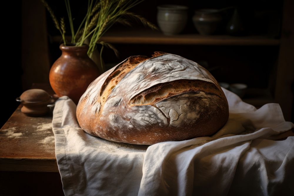 Sourdough bread food freshness. AI generated Image by rawpixel.