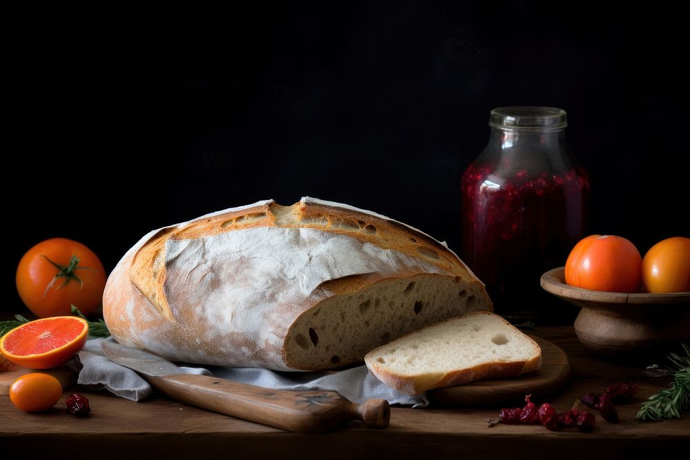 Sourdough bread food clementine. AI generated Image by rawpixel.