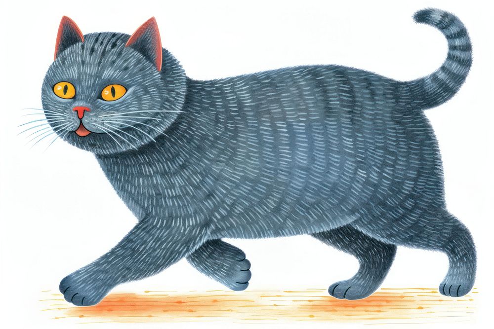 Grey cat animal mammal pet. AI generated Image by rawpixel.