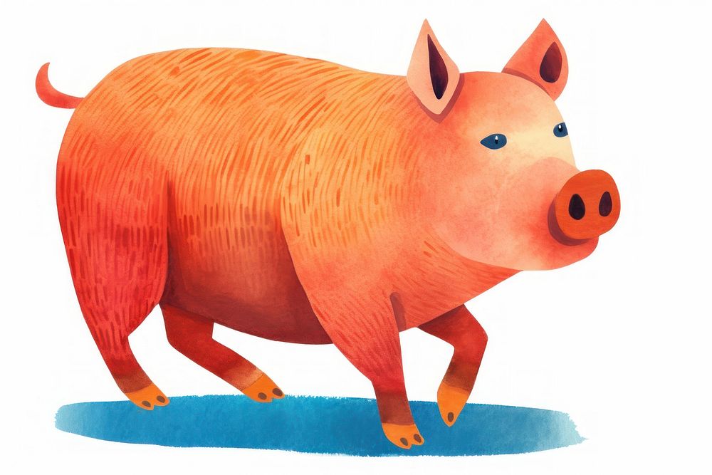 Pig mammal animal investment. AI generated Image by rawpixel.