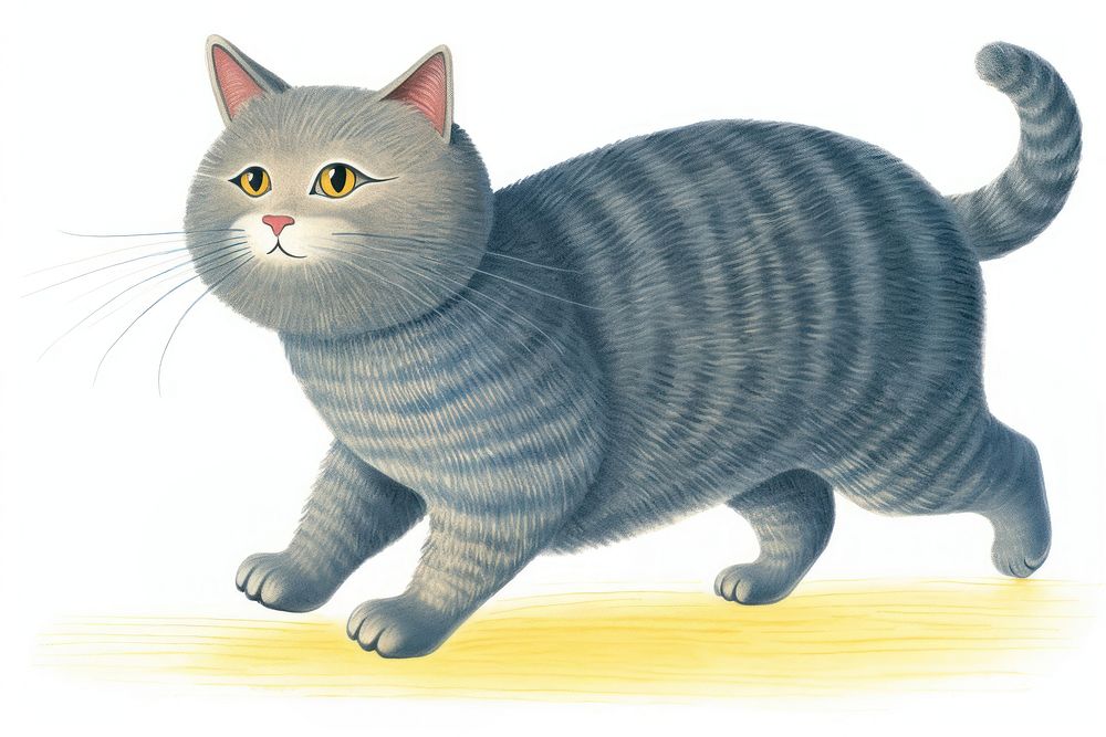 Grey cat mammal animal pet. AI generated Image by rawpixel.
