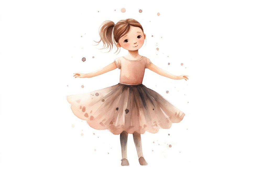 Young girl ballet child dancing. AI generated Image by rawpixel.