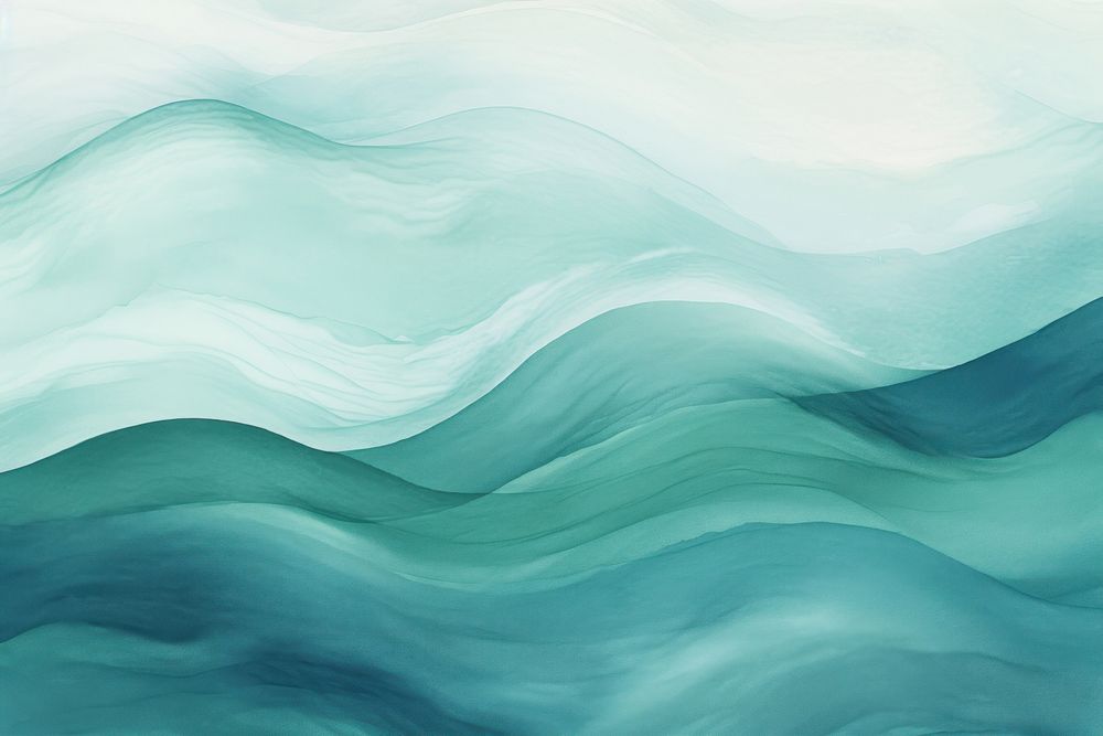 Turquoise simple waves backgrounds texture nature. AI generated Image by rawpixel.