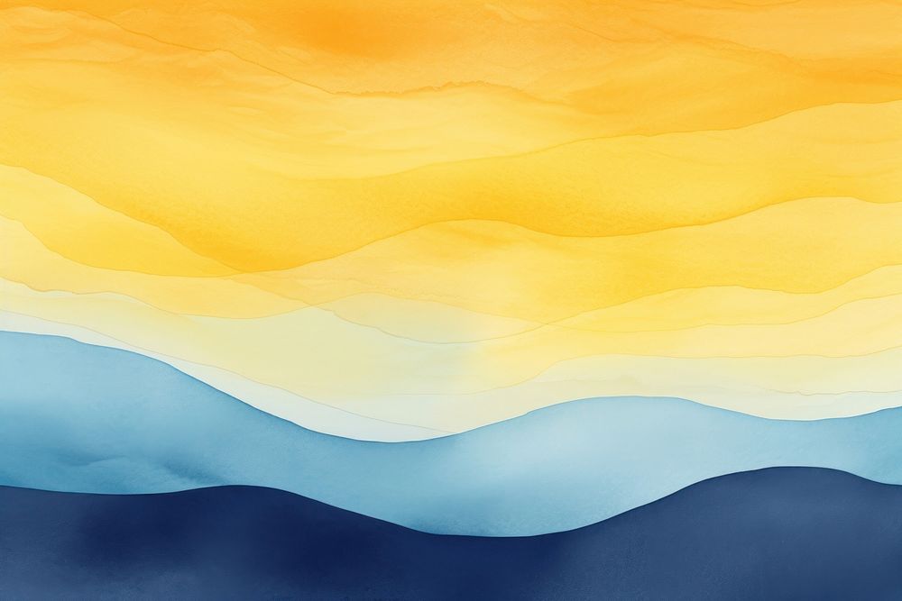 Sunshis yellow and sapphire bule Gradients simple waves backgrounds outdoors nature. AI generated Image by rawpixel.