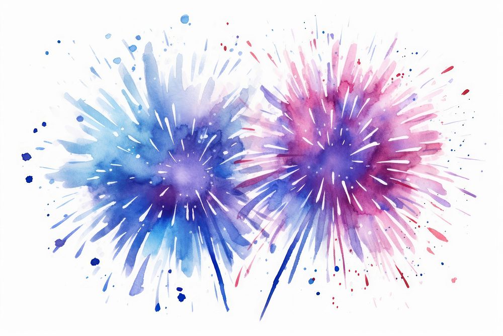 Fireworks purple pink celebration. AI generated Image by rawpixel.
