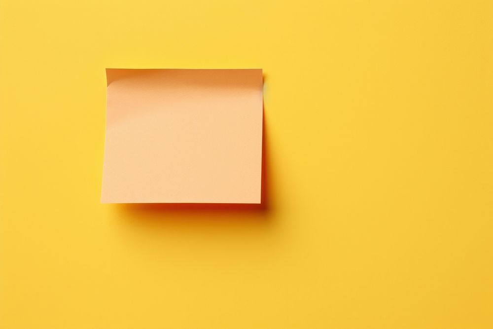 Blank sticky note yellow paper wall. AI generated Image by rawpixel.