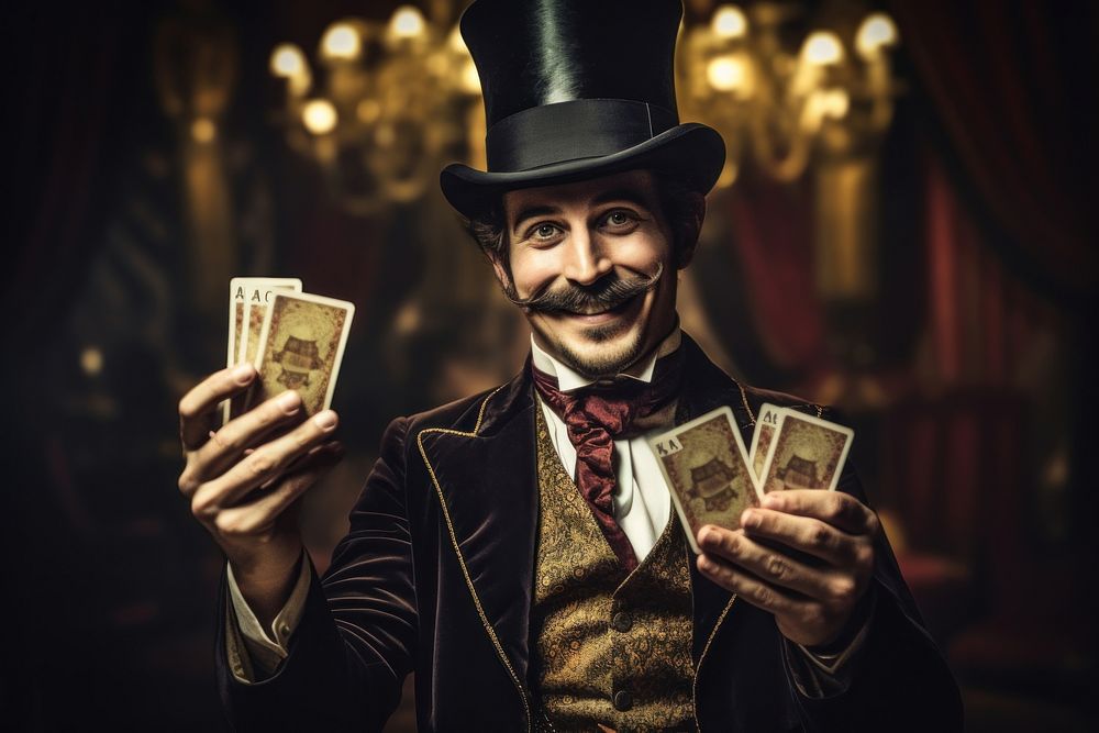 Magician portrait adult photo. AI generated Image by rawpixel.