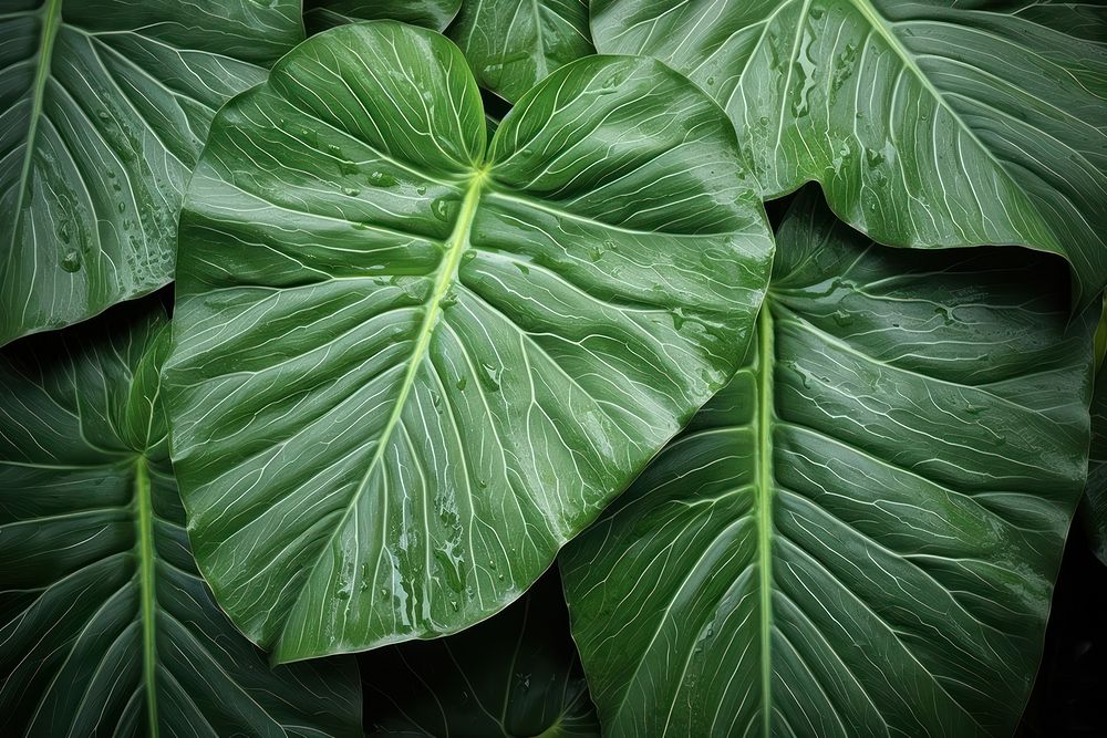 ALOCASIA AMAZONICA leaf plant green. AI generated Image by rawpixel.