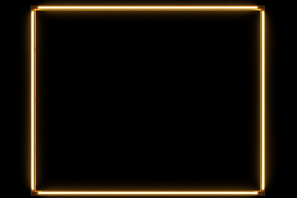 Golden neon frame backgrounds light black background. AI generated Image by rawpixel.