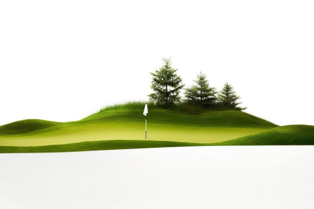 Golf field grassland outdoors nature. AI generated Image by rawpixel.
