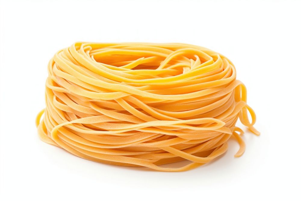 Spaghetti pasta food white background. AI generated Image by rawpixel.