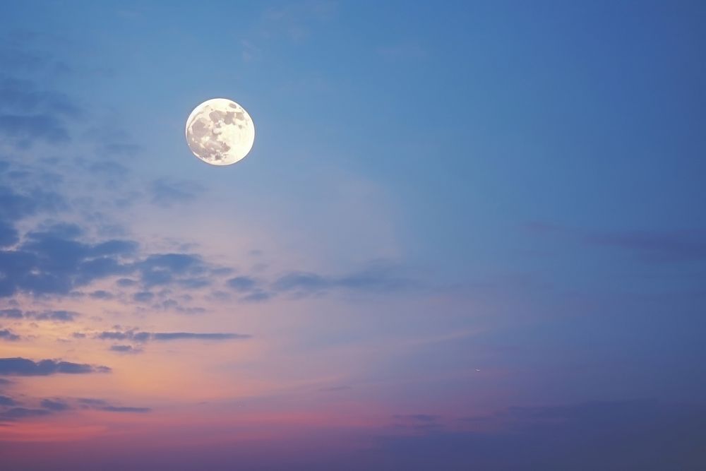 Sky moon astronomy outdoors. AI generated Image by rawpixel.