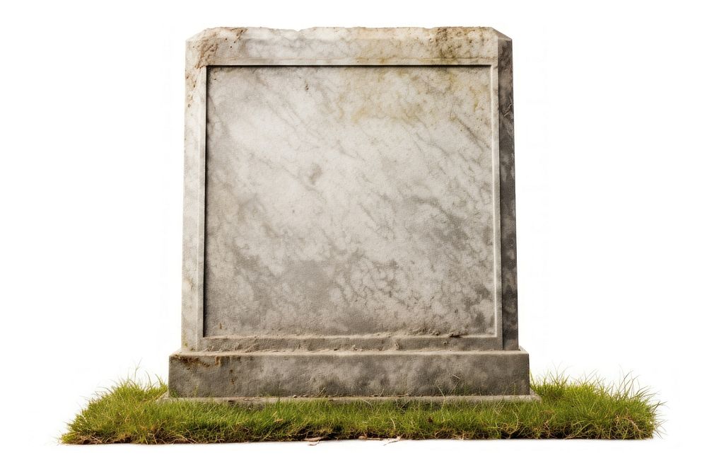 Gravestone gravestone tombstone white background. AI generated Image by rawpixel.