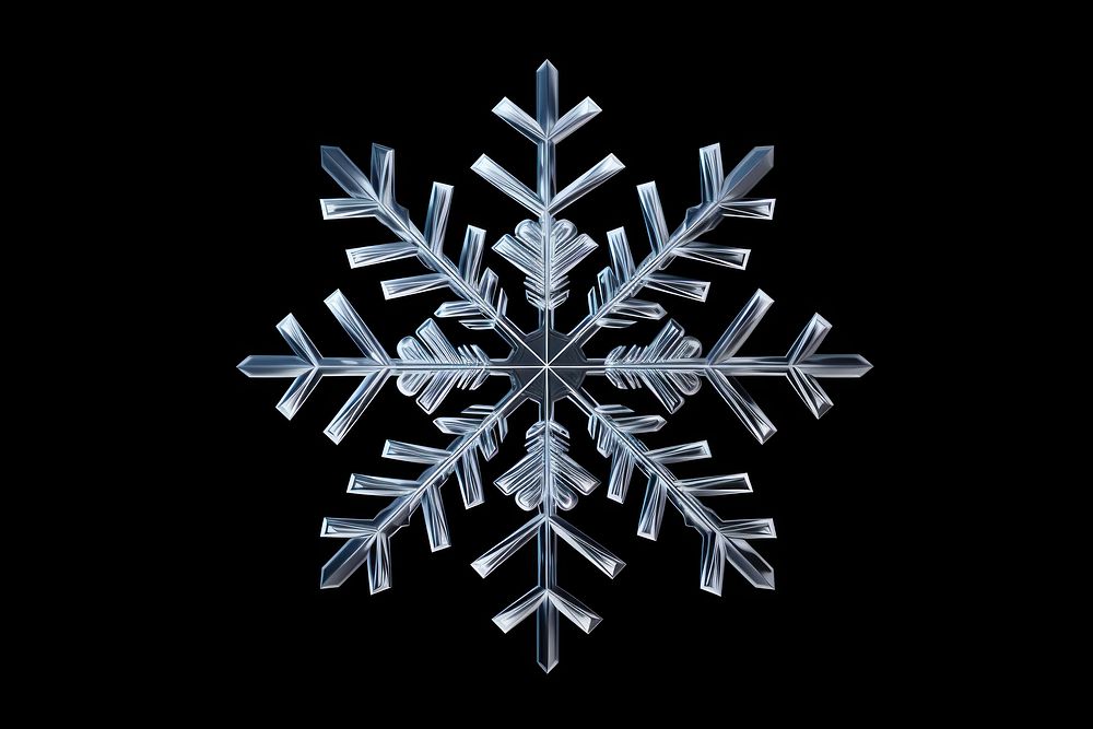 Snowflake black background decoration chandelier. AI generated Image by rawpixel.
