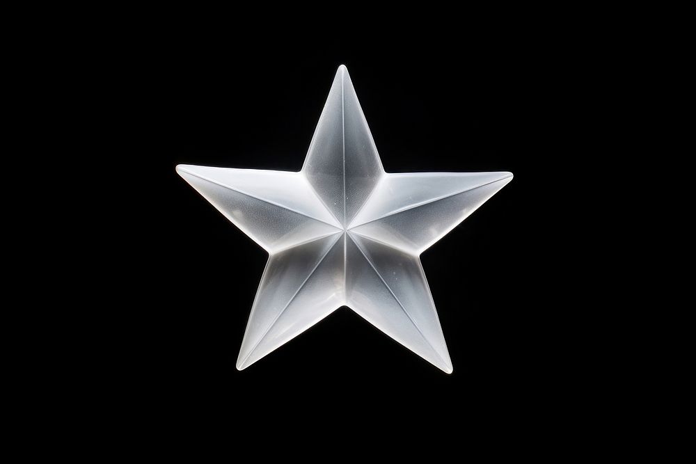 Star symbol black background illuminated. AI generated Image by rawpixel.