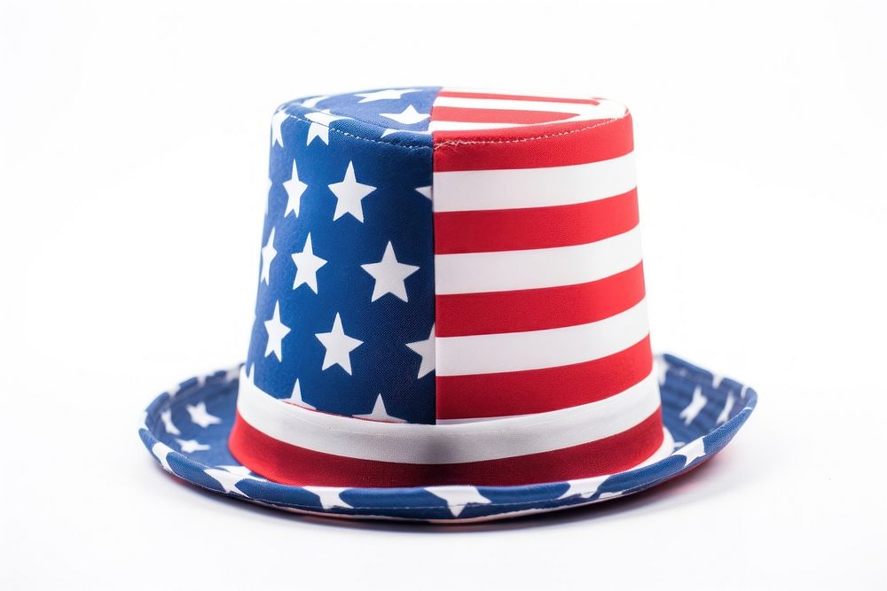 Uncle sam hat white background independence celebration. AI generated Image by rawpixel.