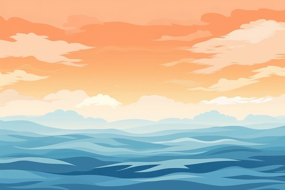 View of the sea landscape outdoors horizon. AI generated Image by rawpixel.