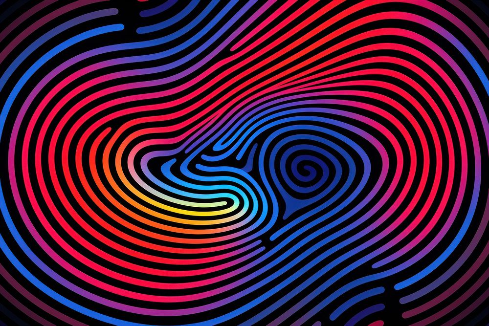 Minimalistic psychedelic style poster pattern spiral art. AI generated Image by rawpixel.