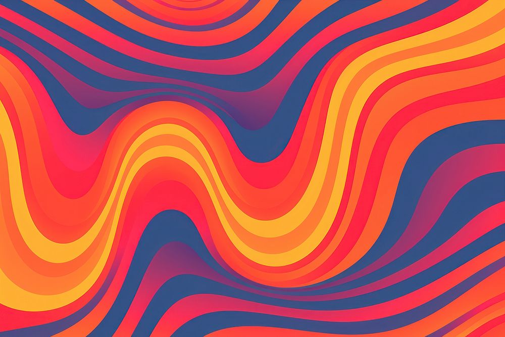 Minimalistic psychedelic style poster pattern art backgrounds. AI generated Image by rawpixel.