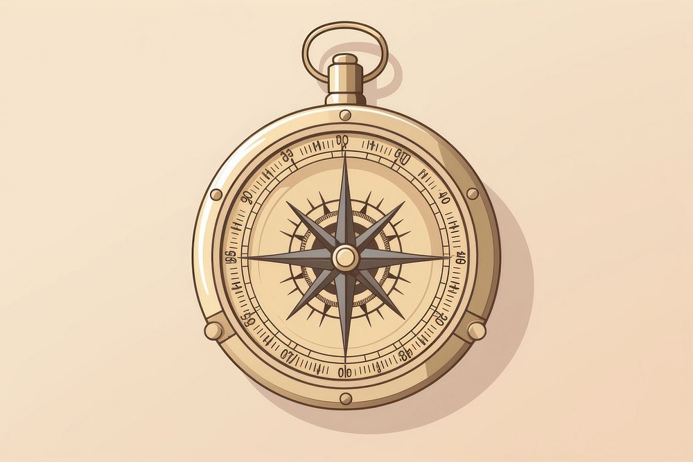 Compass device locket architecture accessories. AI generated Image by rawpixel.