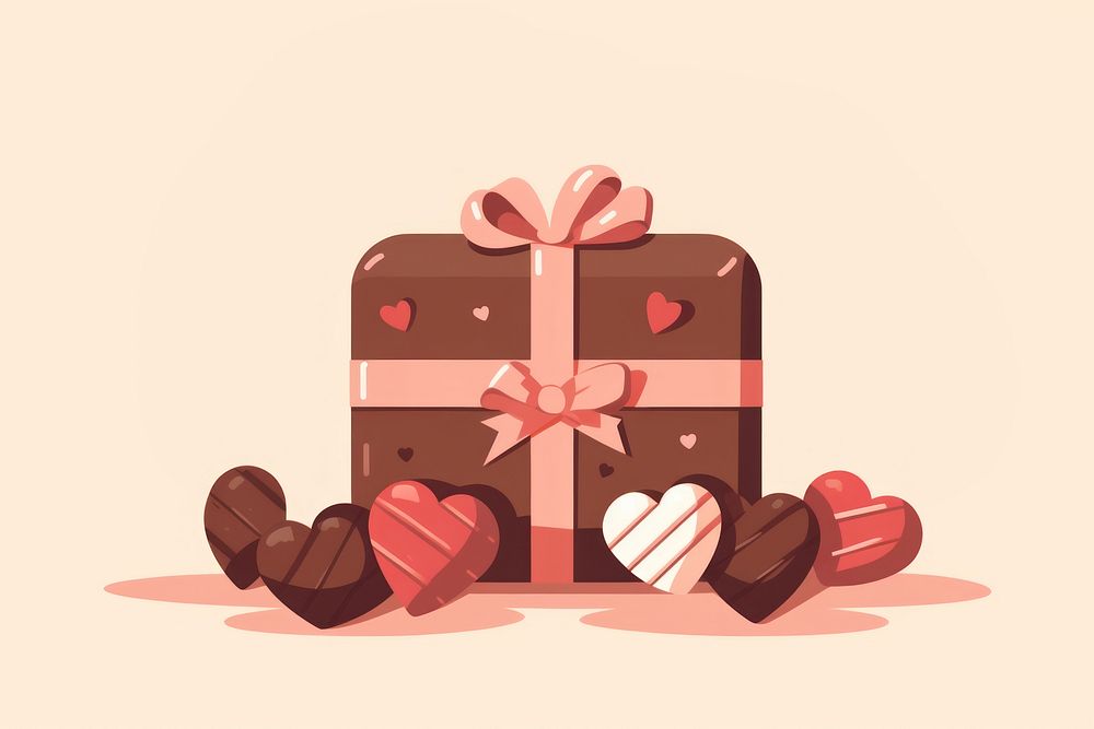 Gift chocolate food confectionery. AI generated Image by rawpixel.