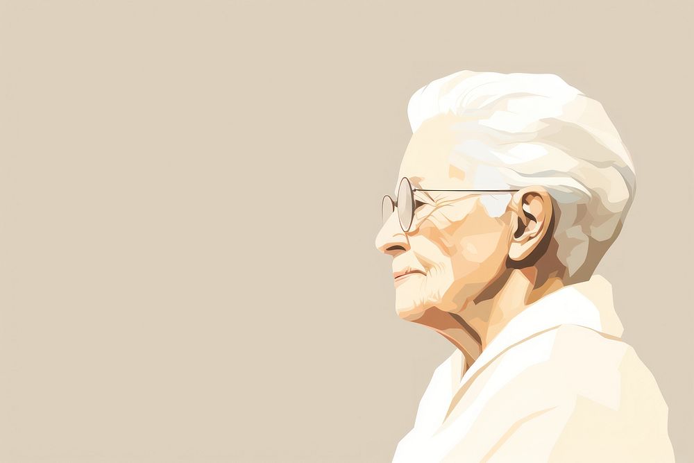 Elder woman portrait adult art. AI generated Image by rawpixel.