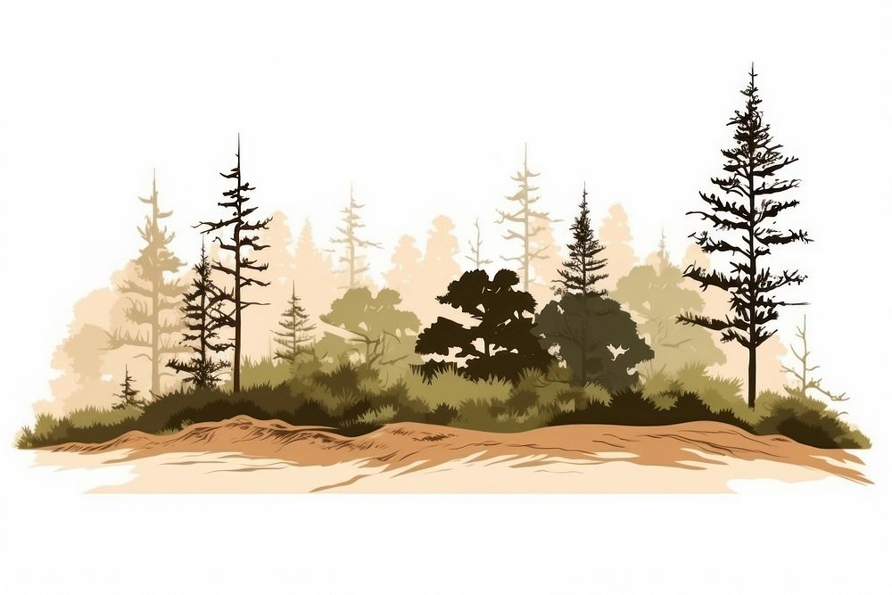 Forest landscape wilderness outdoors woodland. AI generated Image by rawpixel.
