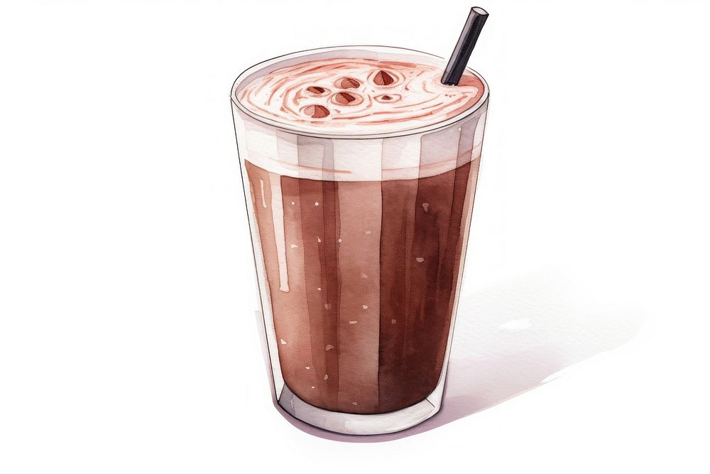 Hot coco drink milkshake smoothie dessert. AI generated Image by rawpixel.