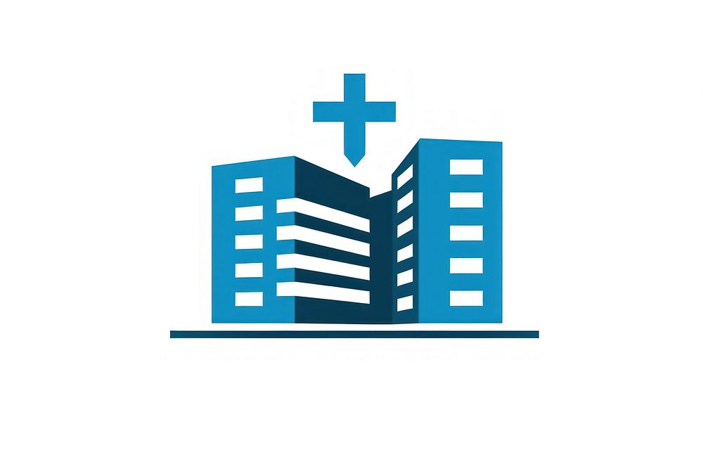 Hospital logo architecture building. AI generated Image by rawpixel.