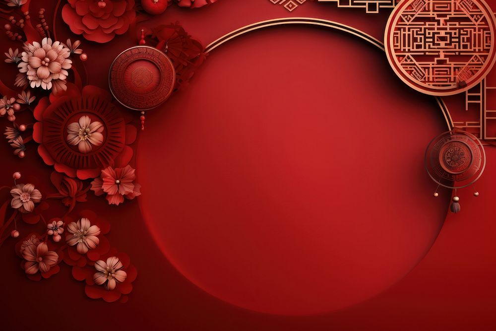 Chinese new year backgrounds celebration decoration. AI generated Image by rawpixel.