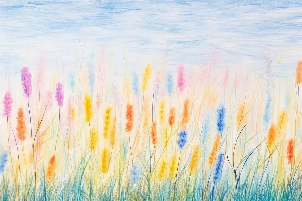 Minimal backgrounds painting meadow. AI generated Image by rawpixel.