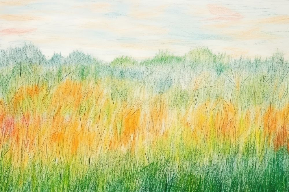 Minimal backgrounds painting meadow. AI generated Image by rawpixel.
