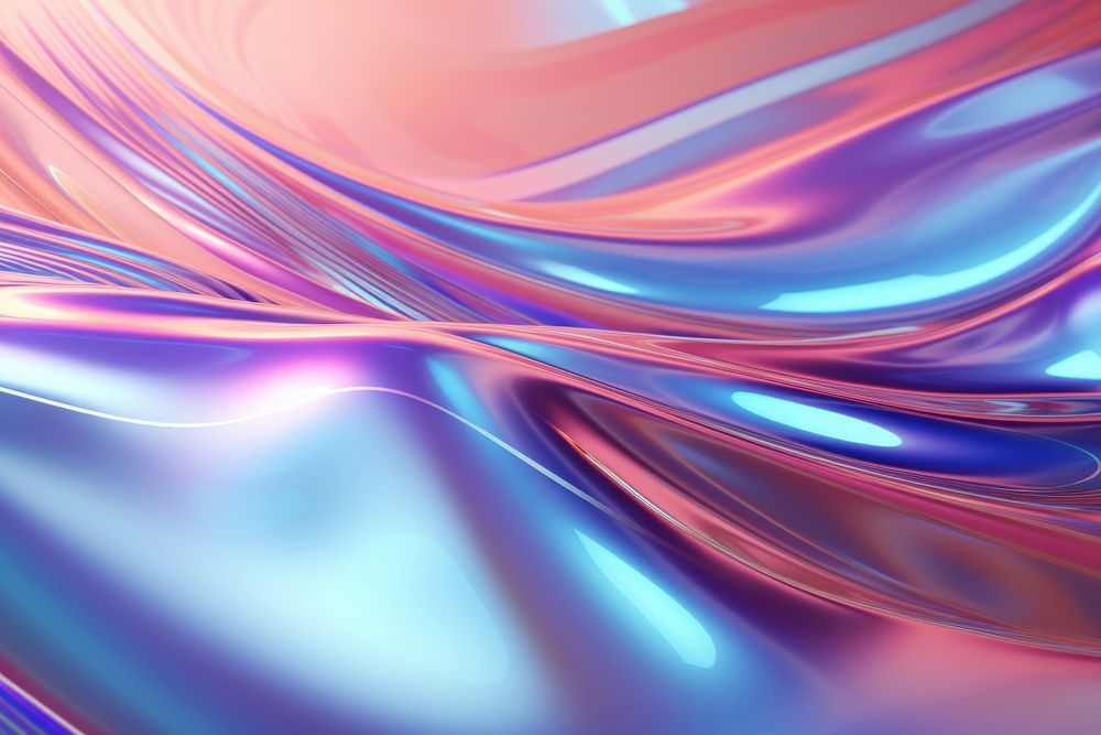 Metallic iridescent holographic backgrounds abstract graphics. AI generated Image by rawpixel.