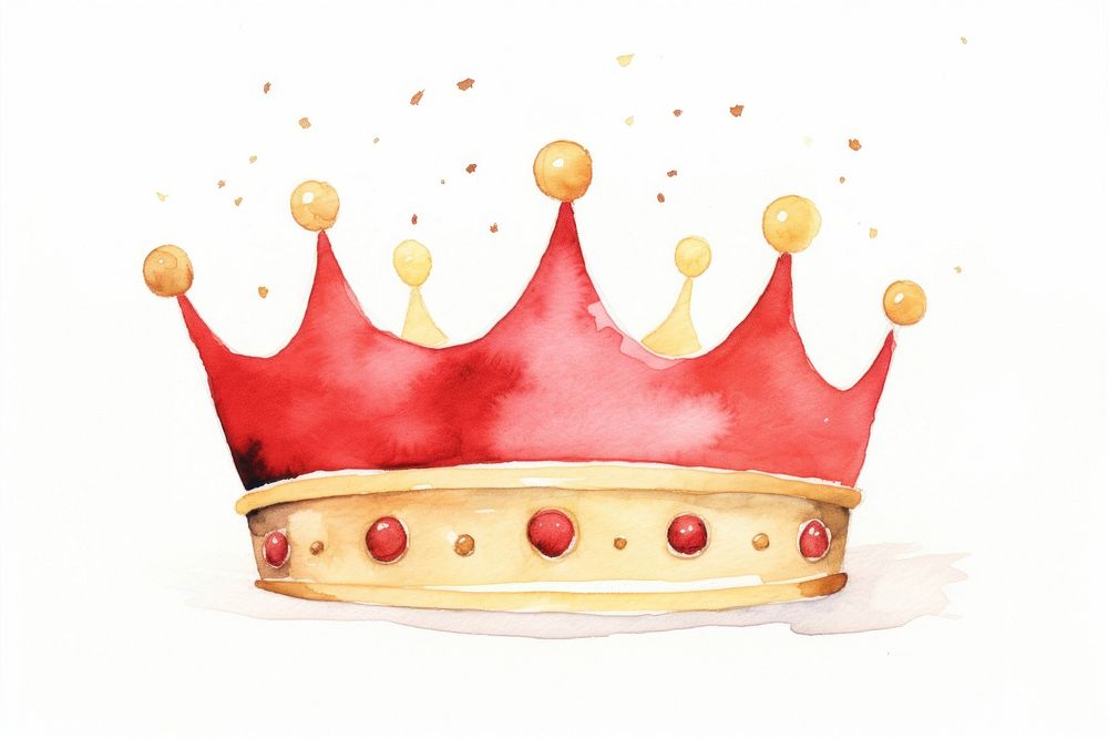 Minimal crown celebration accessories splattered. AI generated Image by rawpixel.