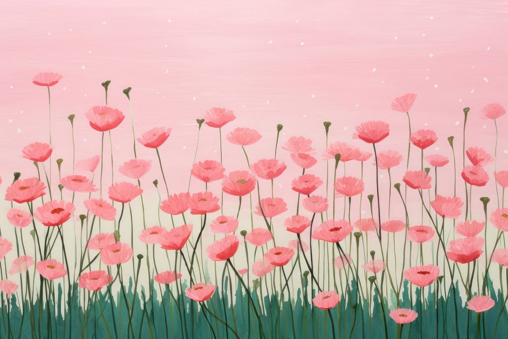Flower daisy field plant petal art. AI generated Image by rawpixel.