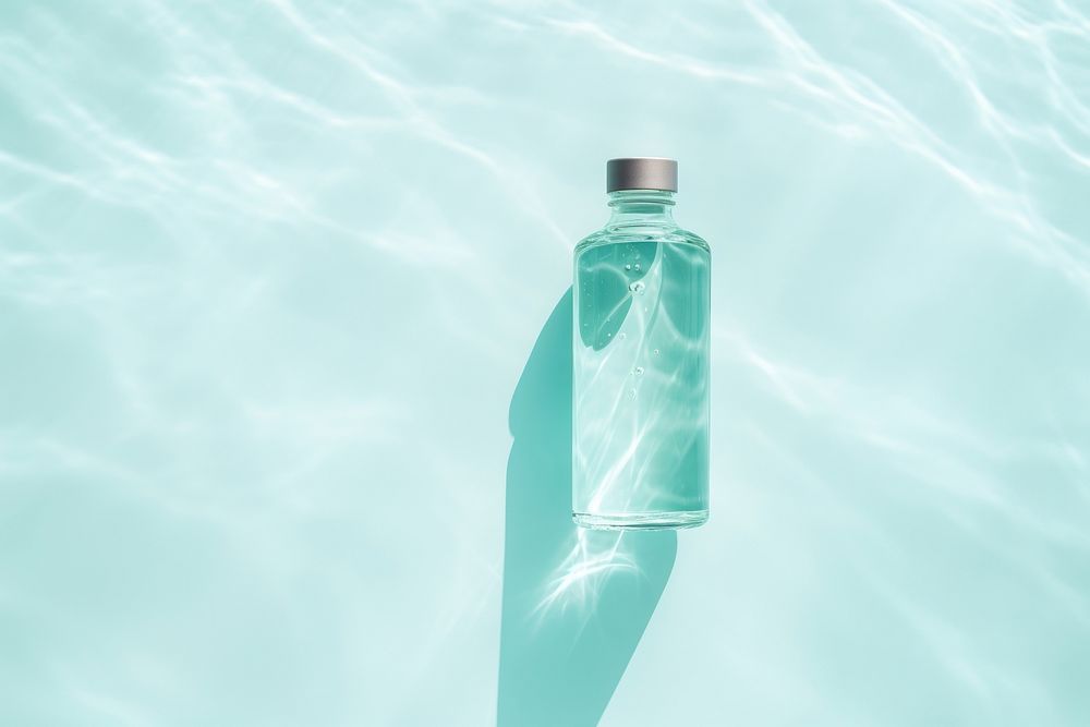Bottle product day refreshment turquoise. AI generated Image by rawpixel.