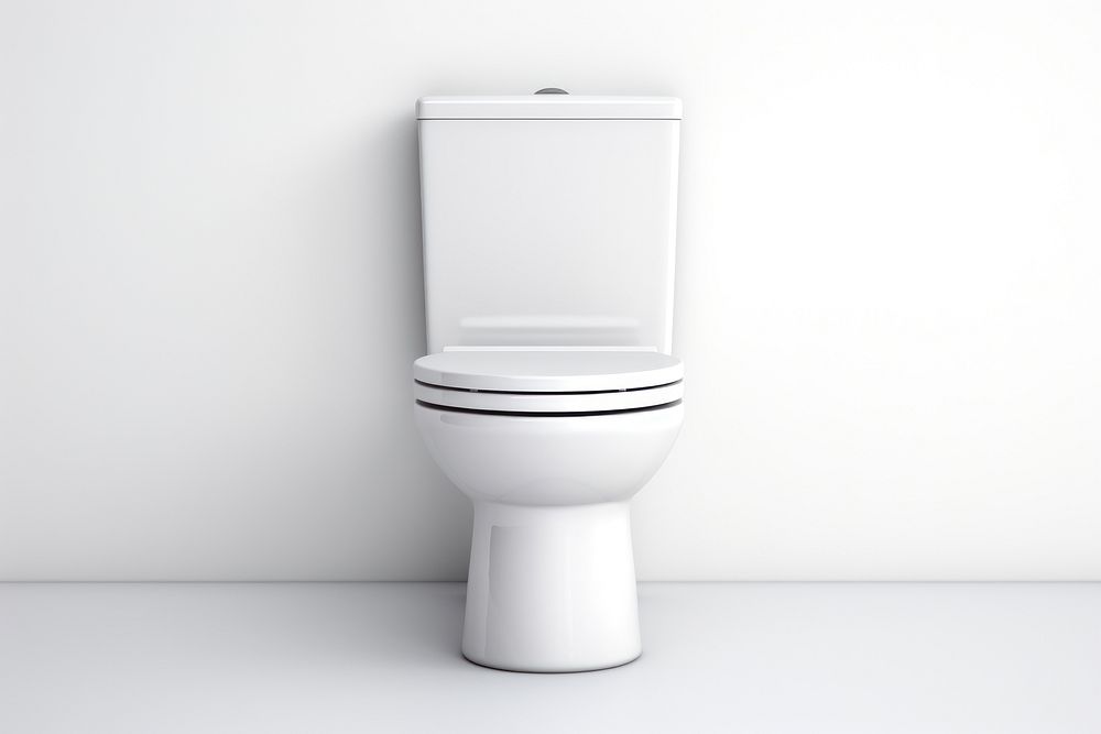 Flush toilet bathroom white background convenience. AI generated Image by rawpixel.