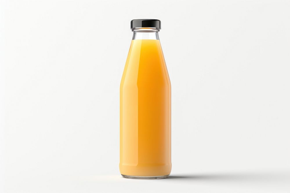 Glass Juice Bottle Mockup bottle juice glass. AI generated Image by rawpixel.