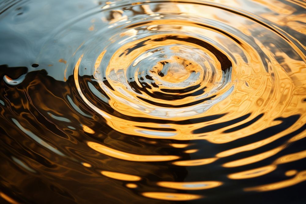 Circular water waves outdoors ripple wet. AI generated Image by rawpixel.