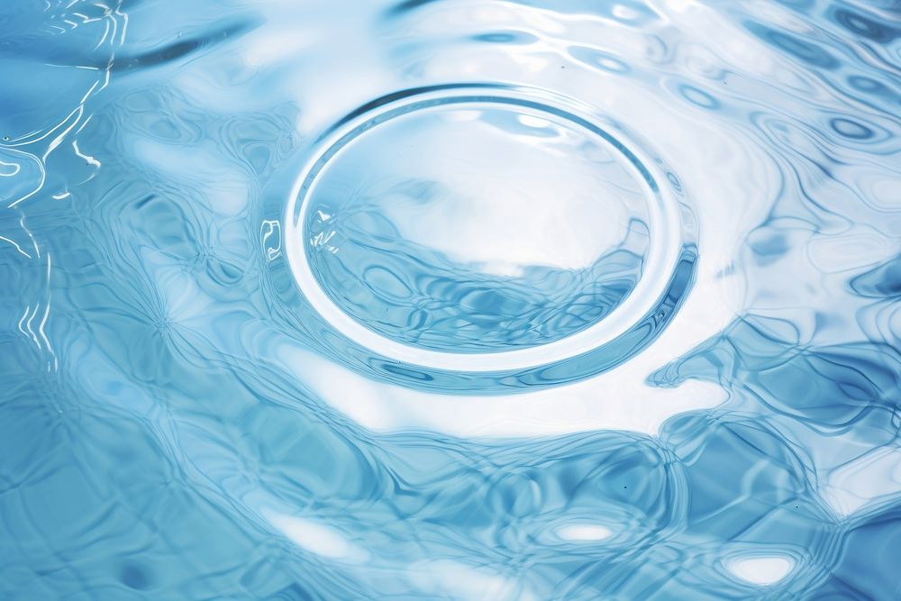 Water drops ripple wave pool. AI generated Image by rawpixel.
