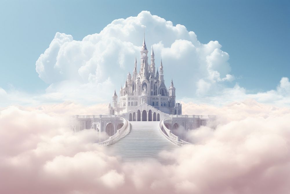 Heaven architecture building outdoors. AI generated Image by rawpixel.