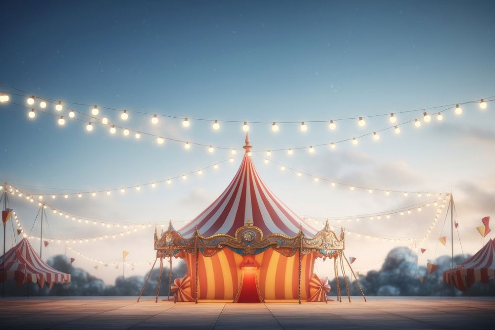 Circus Tent circus tent architecture. AI generated Image by rawpixel.