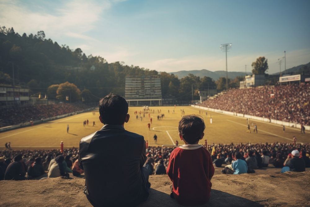 Spectators architecture outdoors audience. AI generated Image by rawpixel.