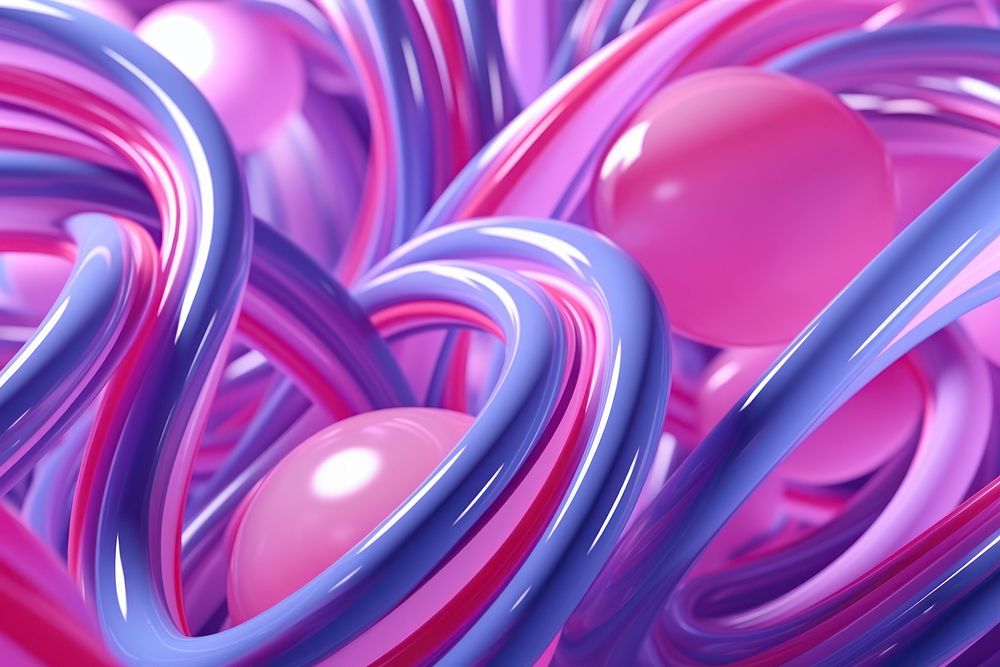 Spheres are compressed backgrounds abstract purple. AI generated Image by rawpixel.