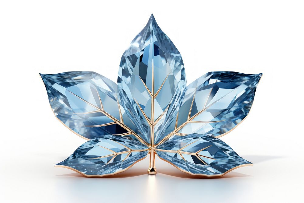 Maple leaf gemstone jewelry shape. AI generated Image by rawpixel.