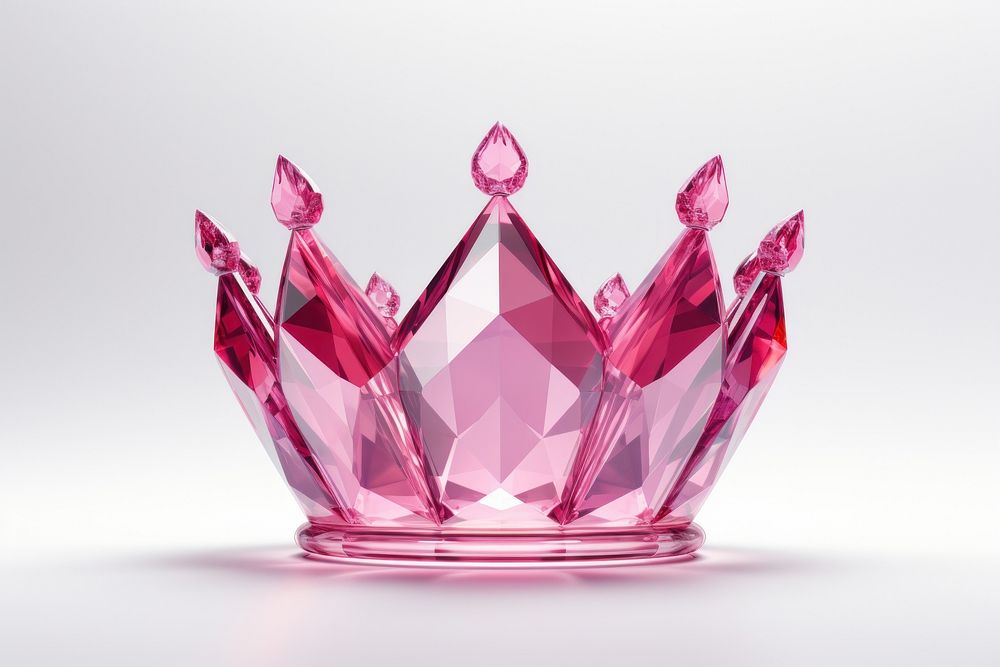 Crown shape gemstone jewelry crystal crown. AI generated Image by rawpixel.