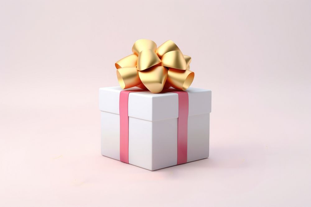 A gift paper box white background. AI generated Image by rawpixel.