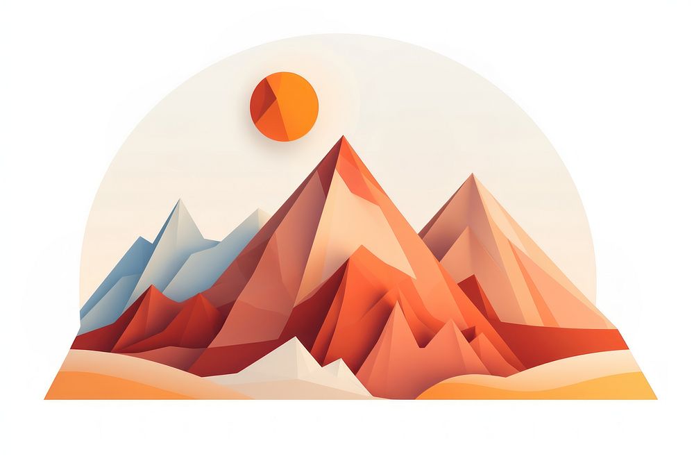 A Mountain background vector mountain nature art. AI generated Image by rawpixel.