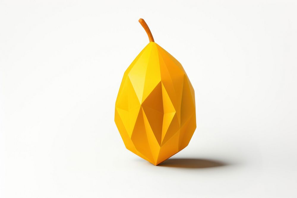 A mango origami plant paper. AI generated Image by rawpixel.