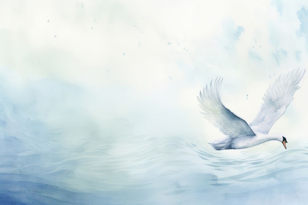 Chinese swan animal flying bird. AI generated Image by rawpixel.